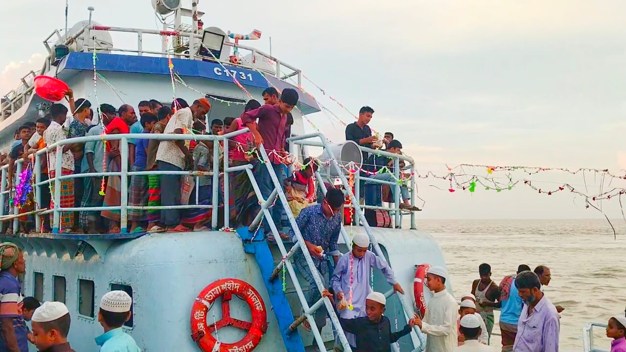 নলচিরা চেয়ারম্যান ঘাট রুটে নতুন সিট্রাক উদ্বোধন কমবে যাত্রী ভোগান্তি